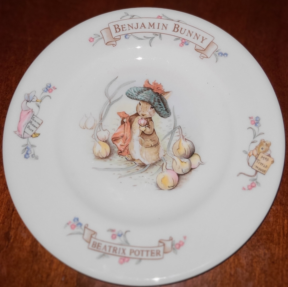 Vintage Royal Albert China Beatrix Potter Benjamin Bunny plate